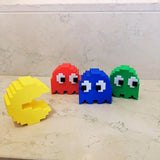 Kit Pac-Man 5 Em 1 Decoração Geek Nostálgia, Clássico