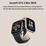 2024 Amazfit GTS 4 Mini New relógio inteligente, relógio esportivo com 150+ modos esportivos, GPS, 5 ATM impermeável, Alexa embutido (preto)