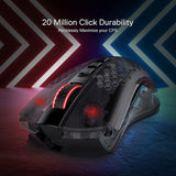 Mouse Gamer Redragon Storm Pro RGB 16000 DPI Pixart Paw 3335 Wireless Preto - M808-KS