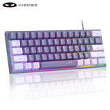 Teclado Gamer MageGee Mini Ergonômico, Mecâico