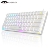 Teclado Gamer MageGee Mini Ergonômico, Mecâico
