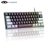 Teclado Gamer MageGee Mini Ergonômico, Mecâico